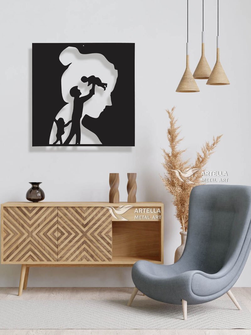 Family is where the love is - 50cm x 50cm